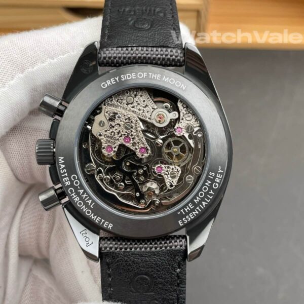 Omega Speedmaster Grey Side of the Moon fabric strap detail replica