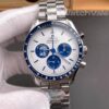 Omega Speedmaster Silver Snoopy Award stainless steel bracelet replica on wrist