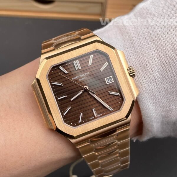 Patek Philippe Cubitus 7128 rose gold replica watch back view