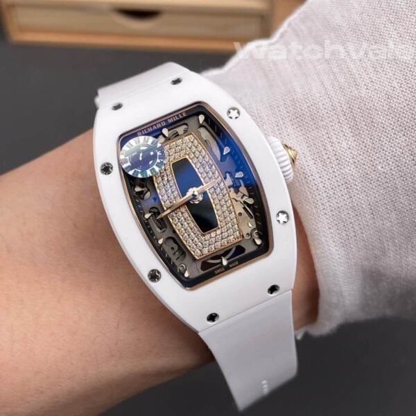 Richard Mille RM 07-01 White ATZ Ceramic replica watch back view