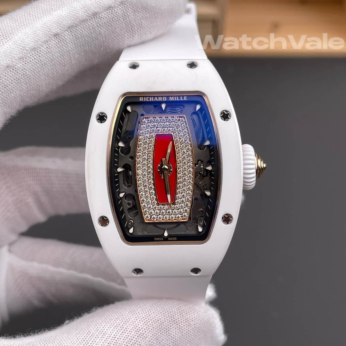 Richard Mille RM 07-01 White Ceramic replica on wrist