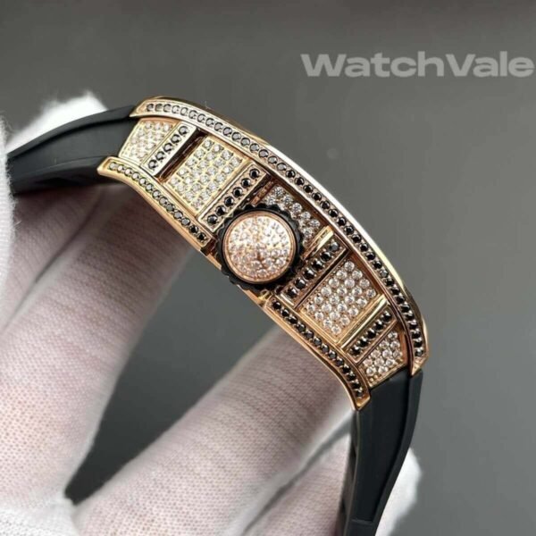 Richard Mille RM 26-01 Panda black rubber strap detail replica