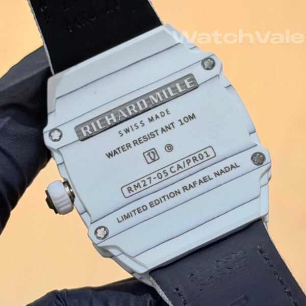 Richard Mille RM 27-05 White Carbon TPT case side view replica
