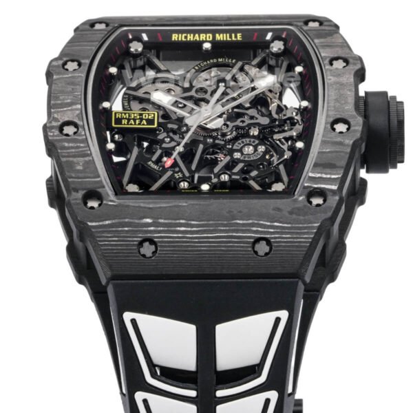 Richard Mille RM 35-02 skeleton dial close-up replica watch