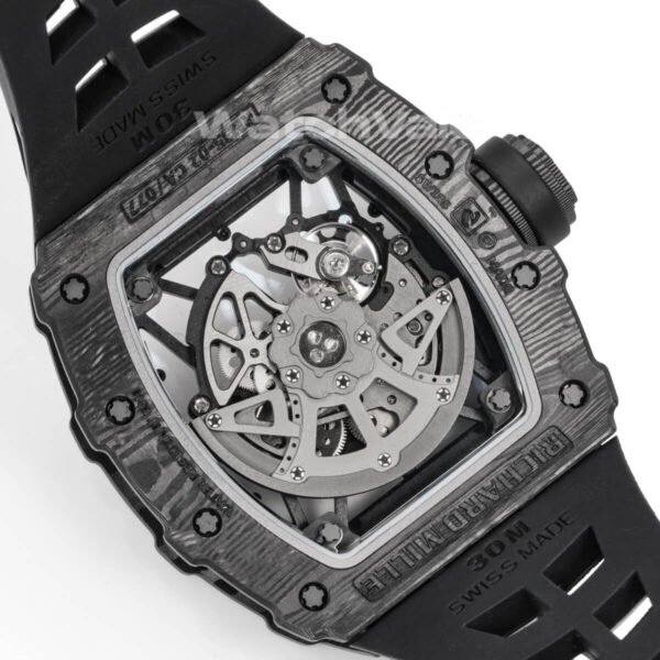 Richard Mille RM 35-02 black rubber strap detail replica