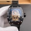 Richard Mille RM 52-01 Skull black rubber strap replica on wrist