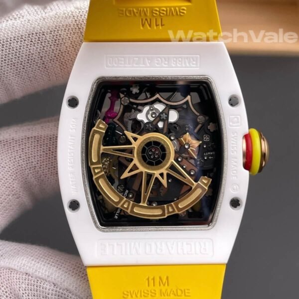 Richard Mille RM 88 Smiley white ceramic case side view replica