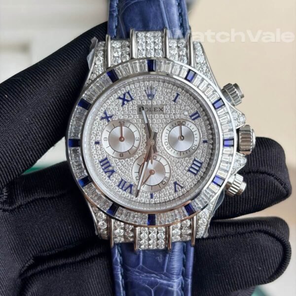 Rolex Cosmograph Daytona 116599 12SA white gold replica on wrist