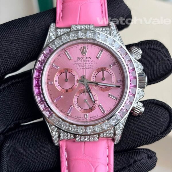 Rolex Cosmograph Daytona 116599 12SA-Style white gold replica on wrist