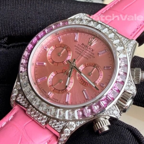 Rolex Daytona pink dial sub-dials replica watch