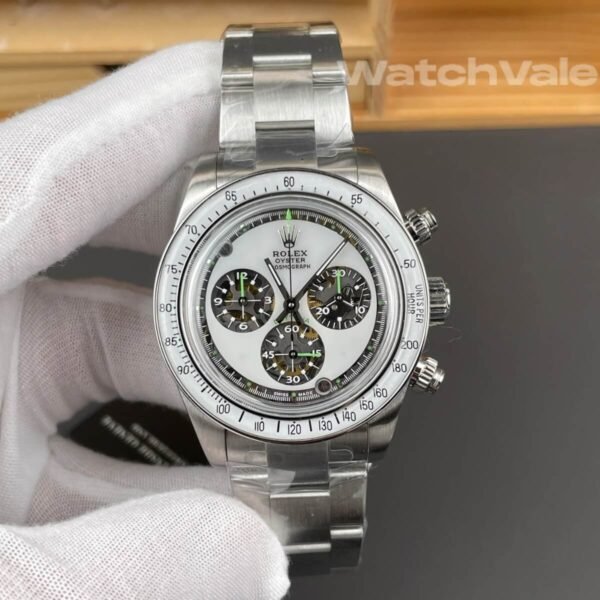Rolex Daytona Neon stainless steel Oyster bracelet replica on wrist
