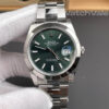 Rolex Datejust 126300 mint green sunray dial replica watch