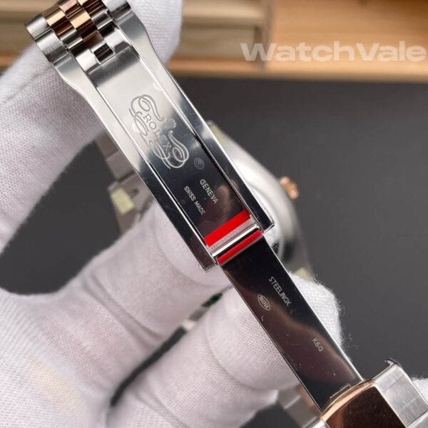 Rolex Datejust 126331 green Roman numerals Everose Gold super clone