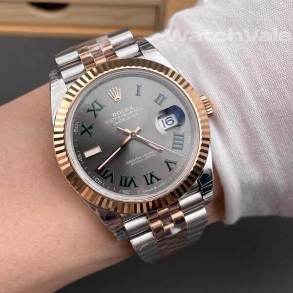Rolex Datejust 41 Wimbledon dial two-tone Jubilee bracelet replica watch