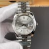 Rolex Datejust 41 silver dial close-up replica watch
