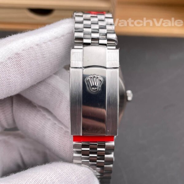 Rolex Datejust 41 White Rolesor blue dial diamond markers replica