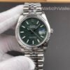Rolex Datejust 126334 green dial white gold fluted bezel replica watch