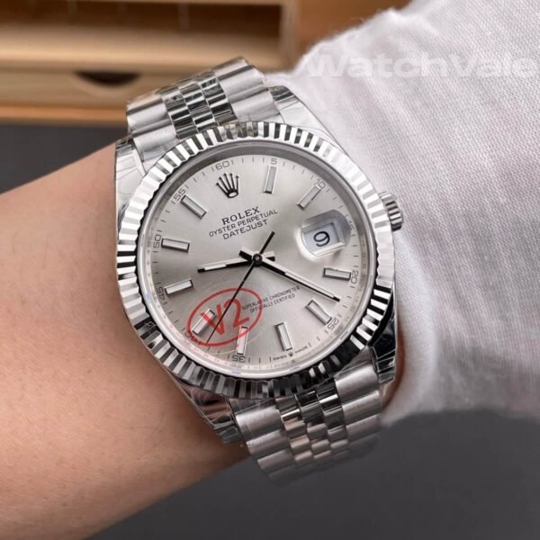 Rolex Datejust 41 silver dial White Rolesor Jubilee bracelet replica