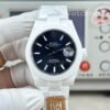 Rolex Datejust 41 126334-Style white ceramic replica on wrist