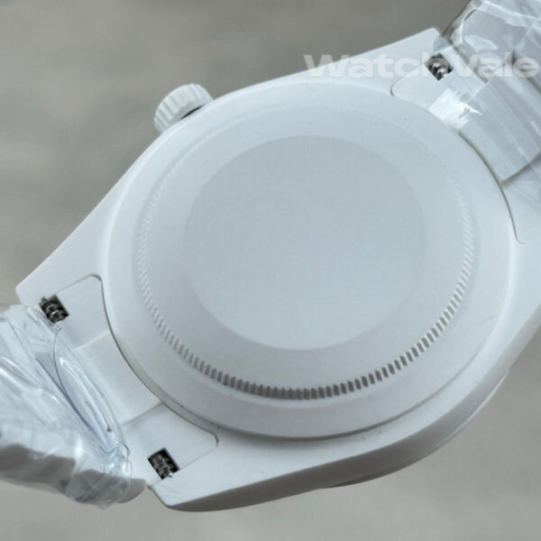 Rolex Datejust AET REMOULD white ceramic bracelet detail replica