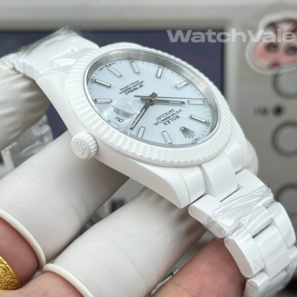 Rolex Datejust ice blue dial hour markers replica watch