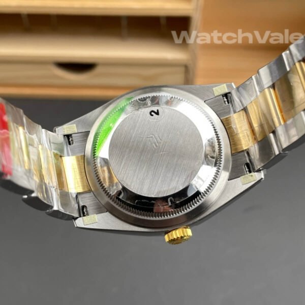 Rolex Explorer 124273 yellow Rolesor replica watch back view