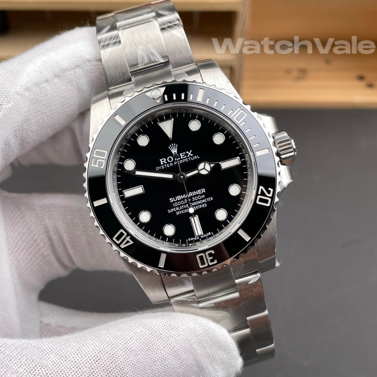 Rolex Submariner 124060 No-Date black dial super clone replica