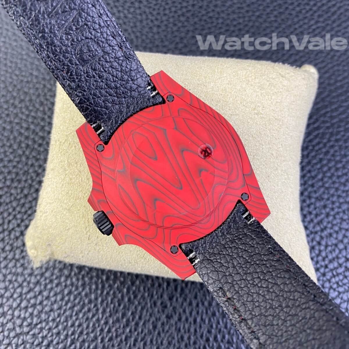 Rolex Submariner DIW Red Devil Carbon bezel side view replica
