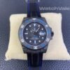 Rolex Submariner DIW Carbon Blue forged carbon dial close-up replica watch