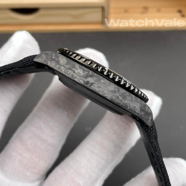 Rolex Submariner 116610LV Blaken black fabric strap detail replica