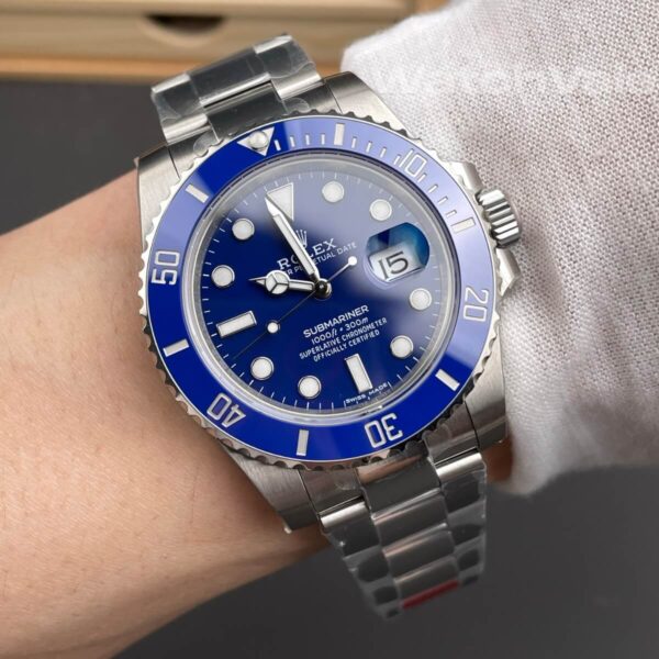 White gold Rolex Submariner 116619LB blue bezel super clone