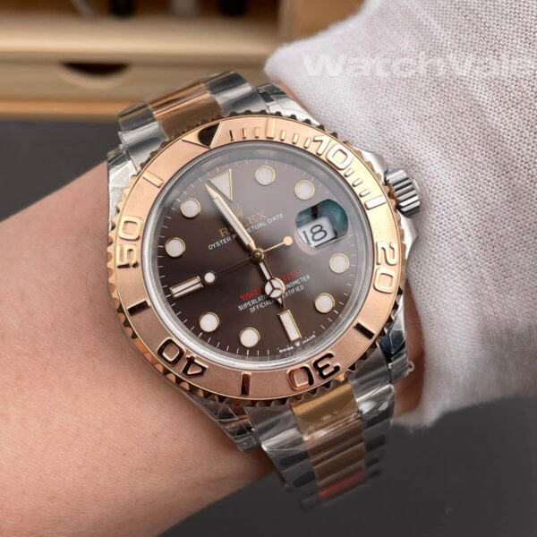 Rolex Yacht-Master 126621 Everose Rolesor replica watch back view