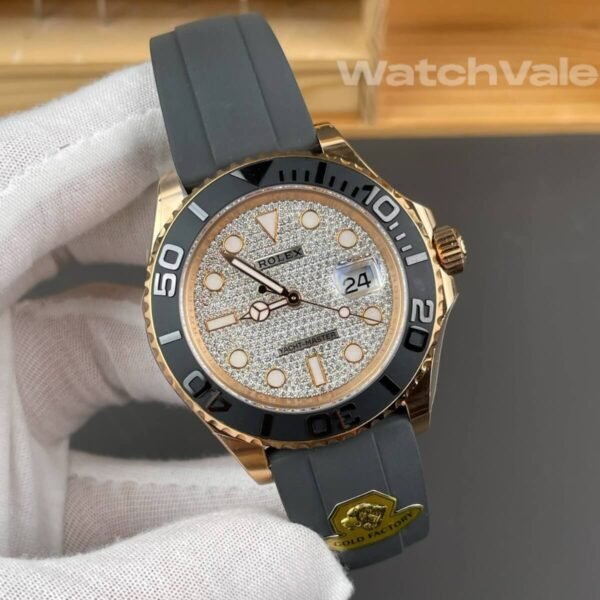 Rolex Yacht-Master 40 126655-0005 diamond-paved dial super clone replica