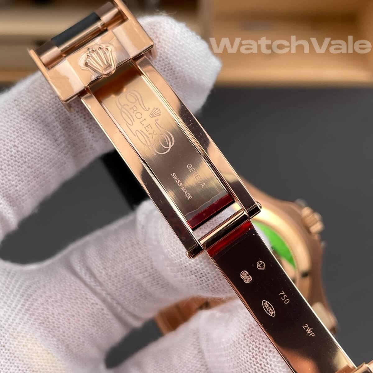 Rolex Yacht-Master 40 126655 black dial Everose Gold Oysterflex super clone replica