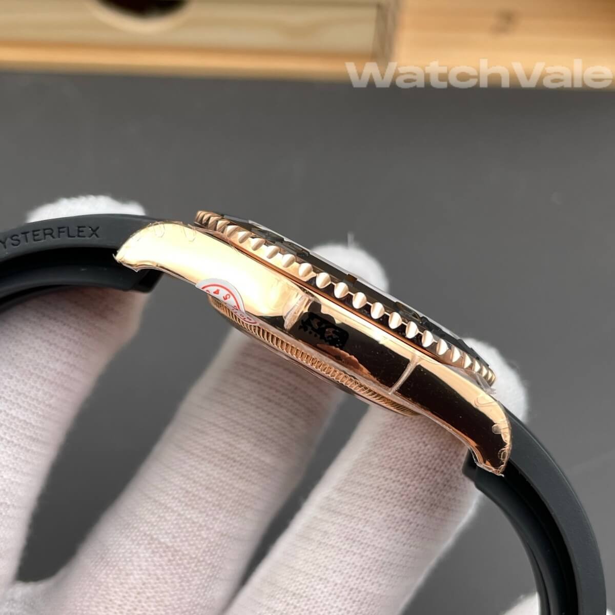 Rolex Yacht-Master 126655 black dial and black Oysterflex bracelet replica