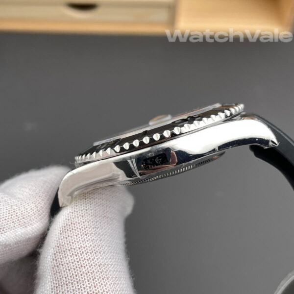 Black ceramic bezel Rolex Yacht-Master white gold replica watch