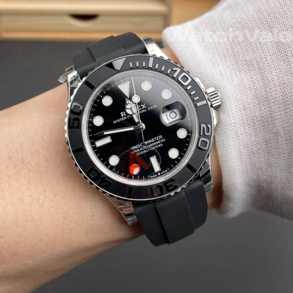 Rolex Yacht-Master black dial hour markers replica watch