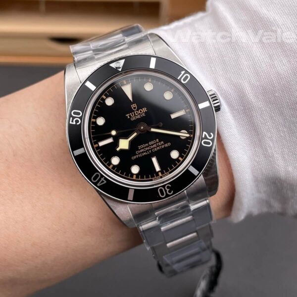 Tudor Black Bay Fifty-Eight 79030N full view black dial black bezel replica