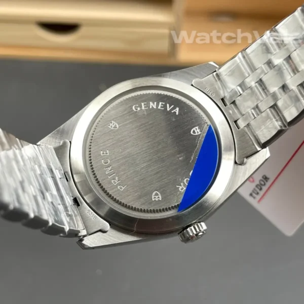 Silver linen diamond dial white gold bezel Tudor Prince replica watch
