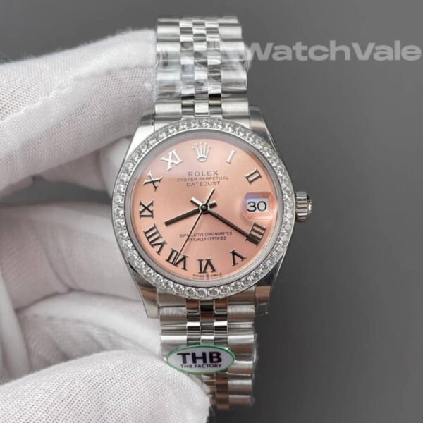 Rolex Datejust 31 278384RBR Jubilee bracelet replica on wrist