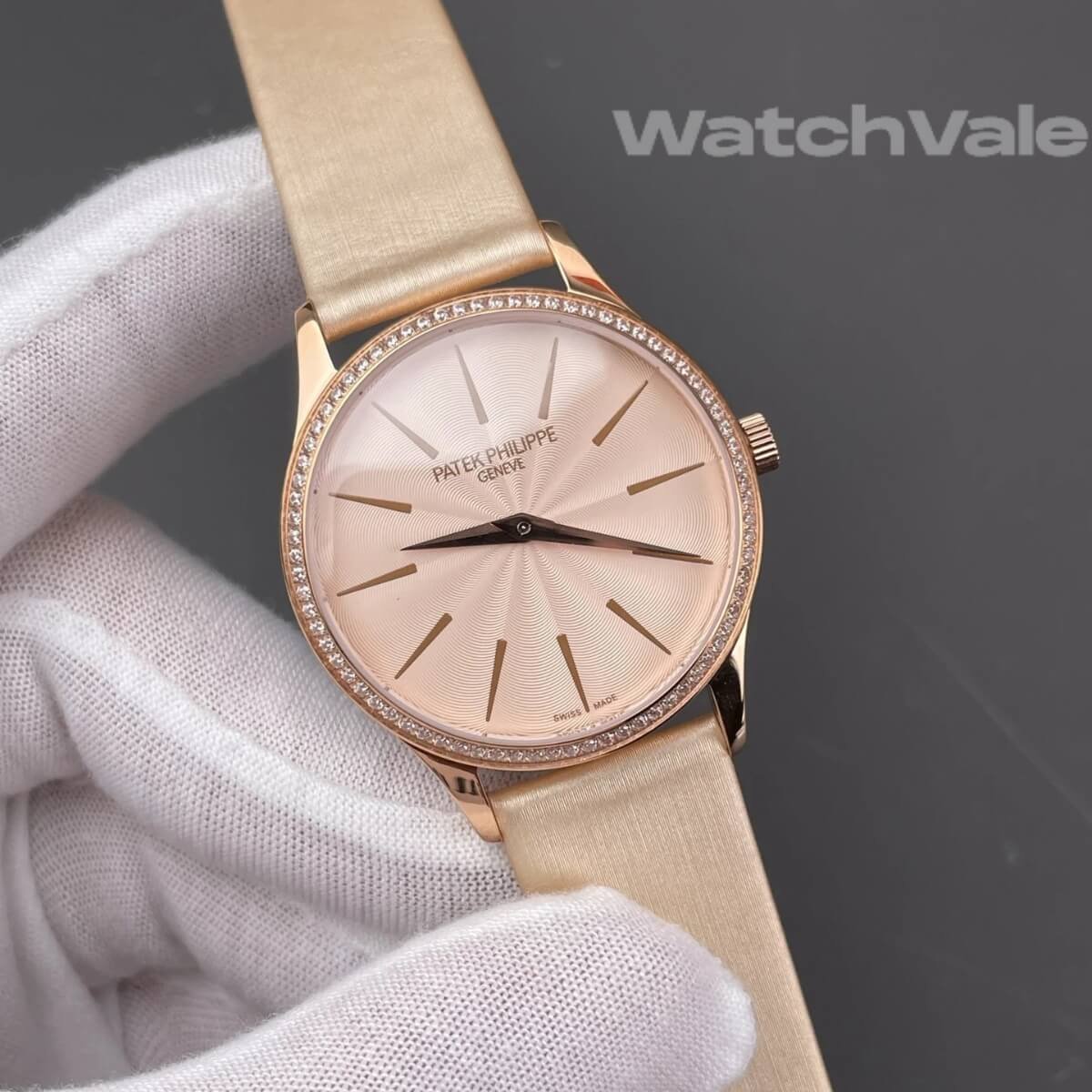 Patek Philippe Calatrava 4997/200R champagne dial diamond bezel 1:1 super clone