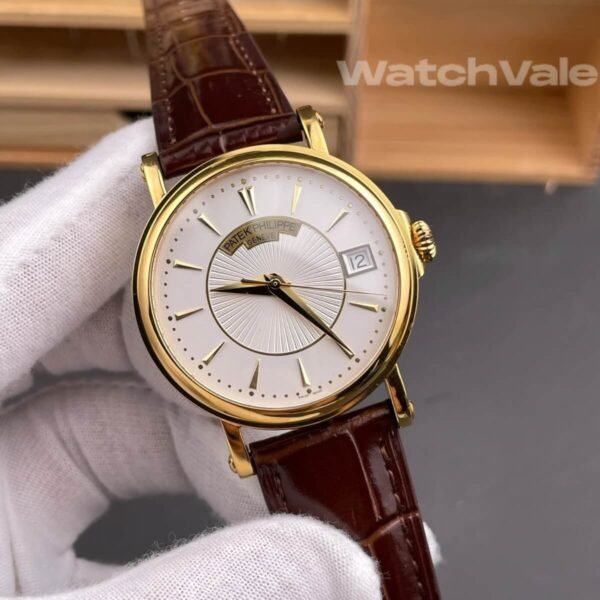 Patek Philippe Calatrava Officer's Watch 5153J-001 silvery opaline dial 1:1 super clone