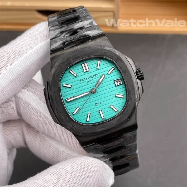 Patek Philippe Nautilus 5711 DiW full carbon turquoise dial full carbon bracelet 1:1 super clone