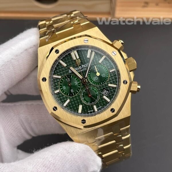 Audemars Piguet Royal Oak Chronograph 26331BA green dial yellow gold best replica
