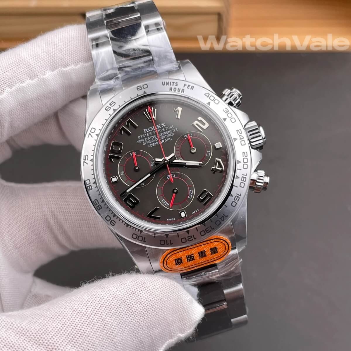 Rolex Cosmograph Daytona 116509 grey racing dial white gold Oyster bracelet 1:1 super clone