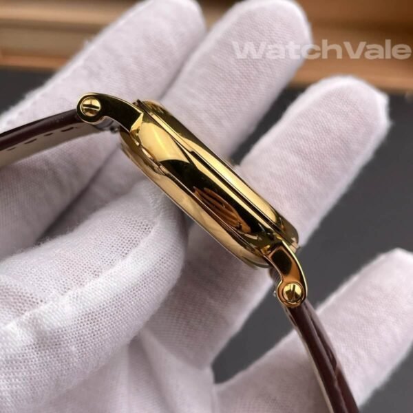 Patek Philippe Calatrava silvery opaline guilloché dial close up super clone watch