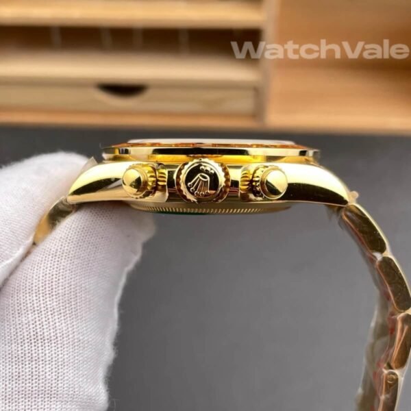 Rolex Cosmograph Daytona 116598SACO white dial diamond markers close up super clone watch