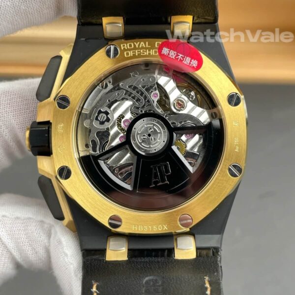 Audemars Piguet Royal Oak Offshore 43mm black rubber strap replica on wrist