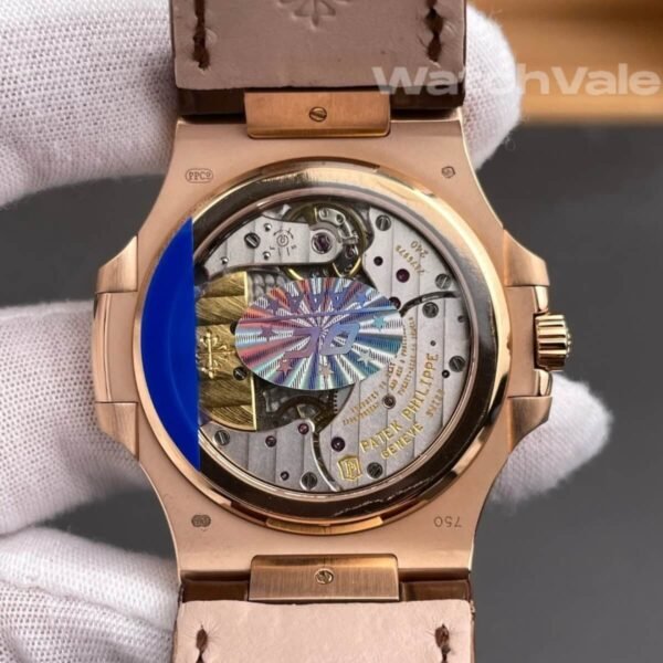 Patek Philippe Nautilus 40mm brown alligator strap super clone on wrist
