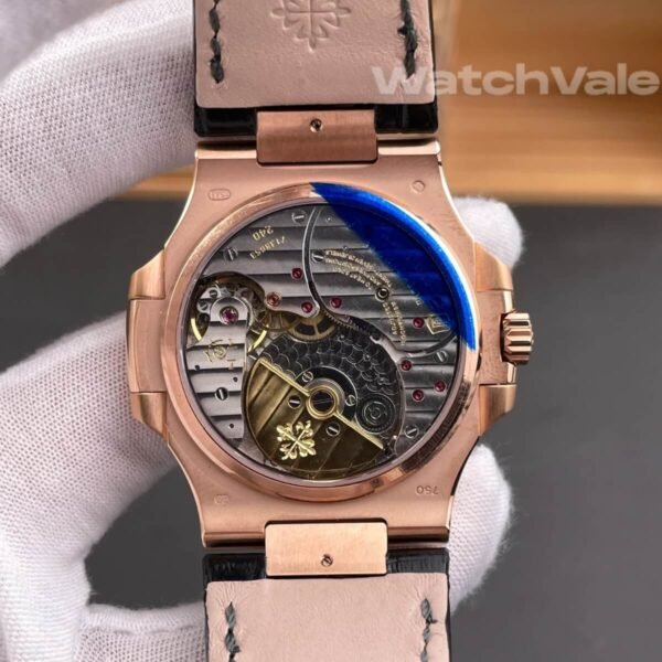 Patek Philippe Nautilus 40mm black alligator strap super clone on wrist